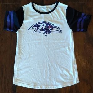 Nike Womens Baltimore Ravens jersey style tee shirt